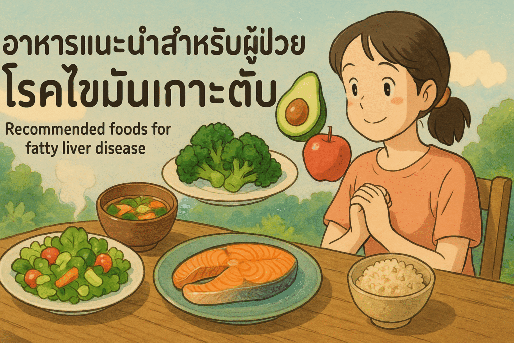 อาหารแนะนำสำหรับไขมัตนเกาะตับ