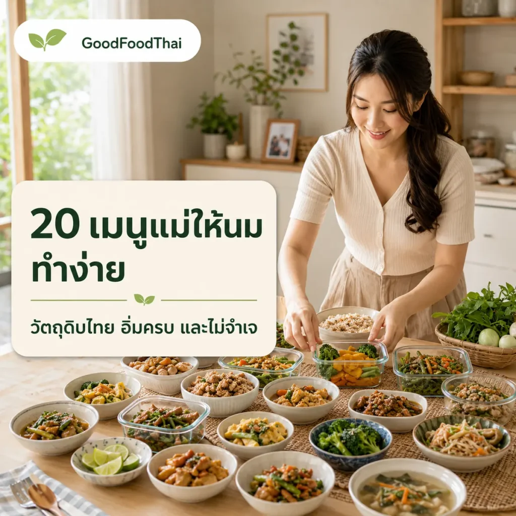 20 เมนูแม่ให้นม ทำง่าย ใช้วัตถุดิบในครัวไทย