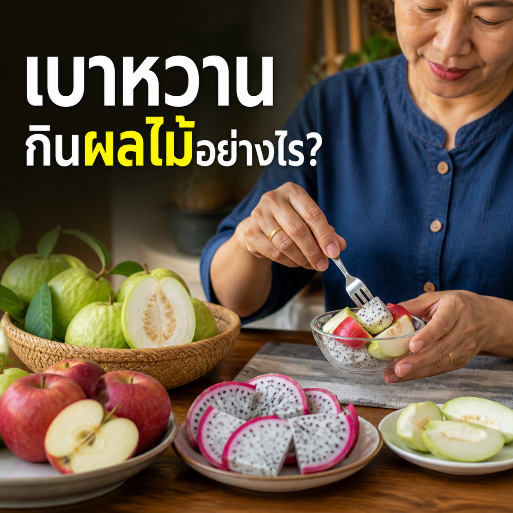 ผลไม้สดเป็นส่วนพอดีสำหรับคนเป็นเบาหวาน