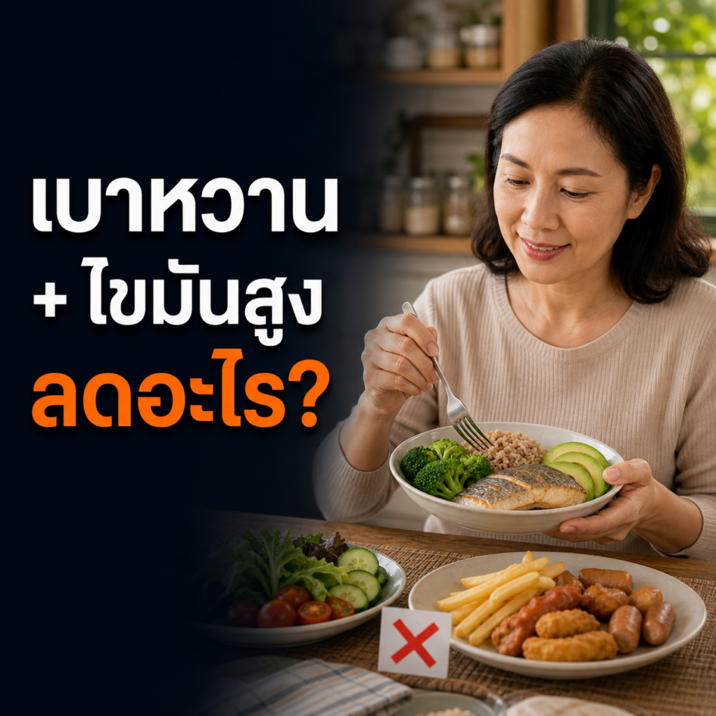 ผู้หญิงไทยเลือกปลา ผัก และไขมันดีสำหรับเบาหวานกับไขมันในเลือดสูง