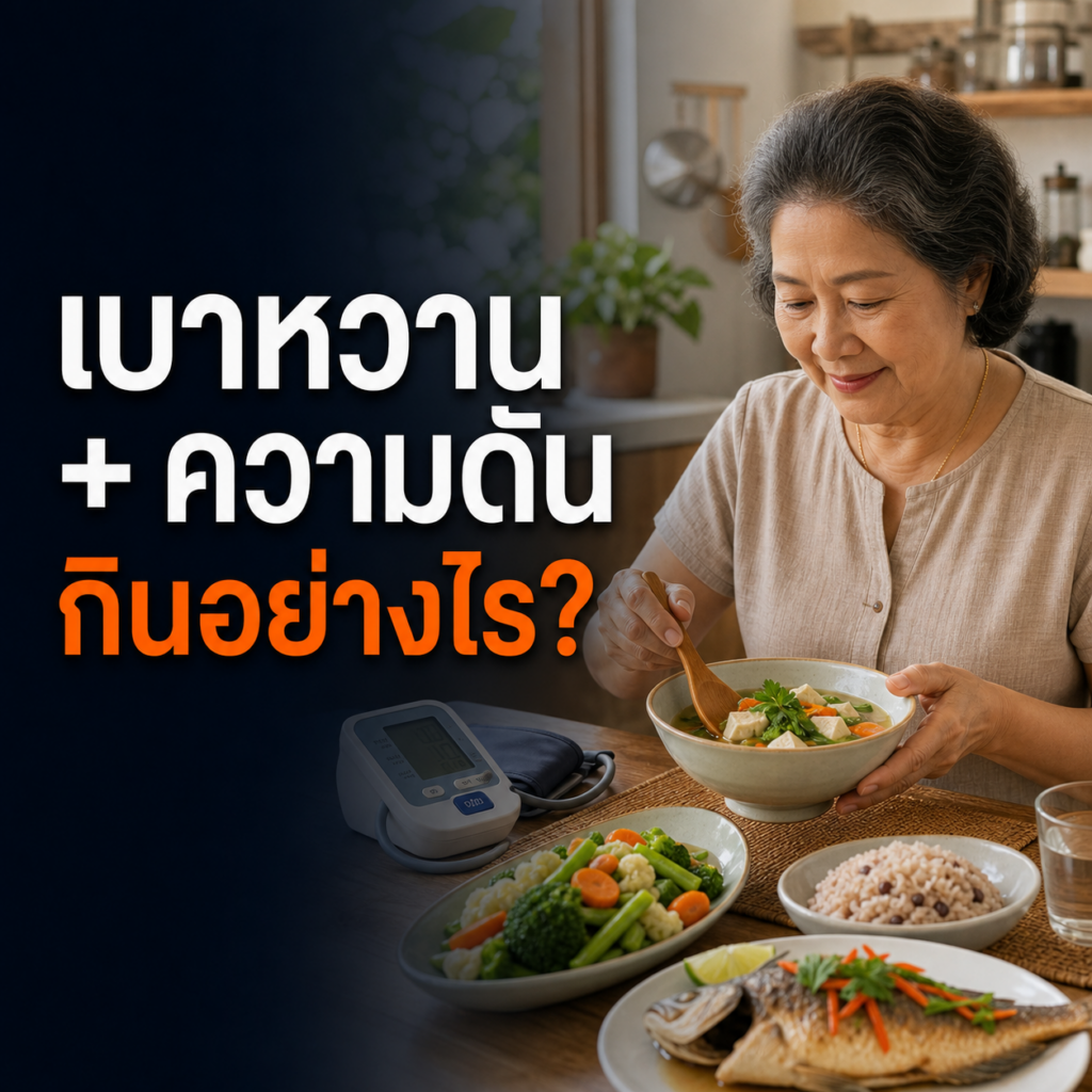 ผู้สูงอายุไทยจัดอาหารลดเค็มสำหรับเบาหวานและความดันสูง