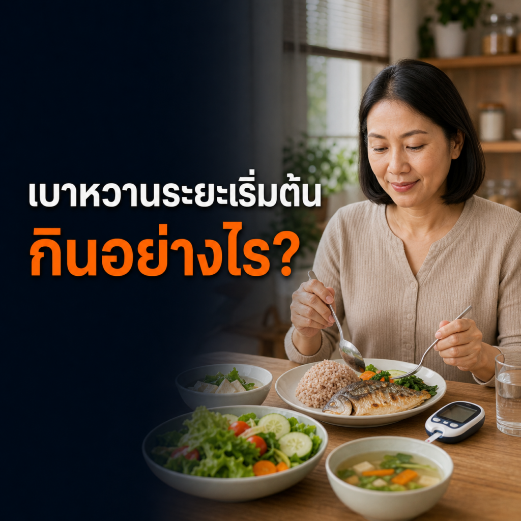 ผู้หญิงไทยเริ่มจัดมื้อสมดุลสำหรับการดูแลเบาหวานระยะเริ่มต้น