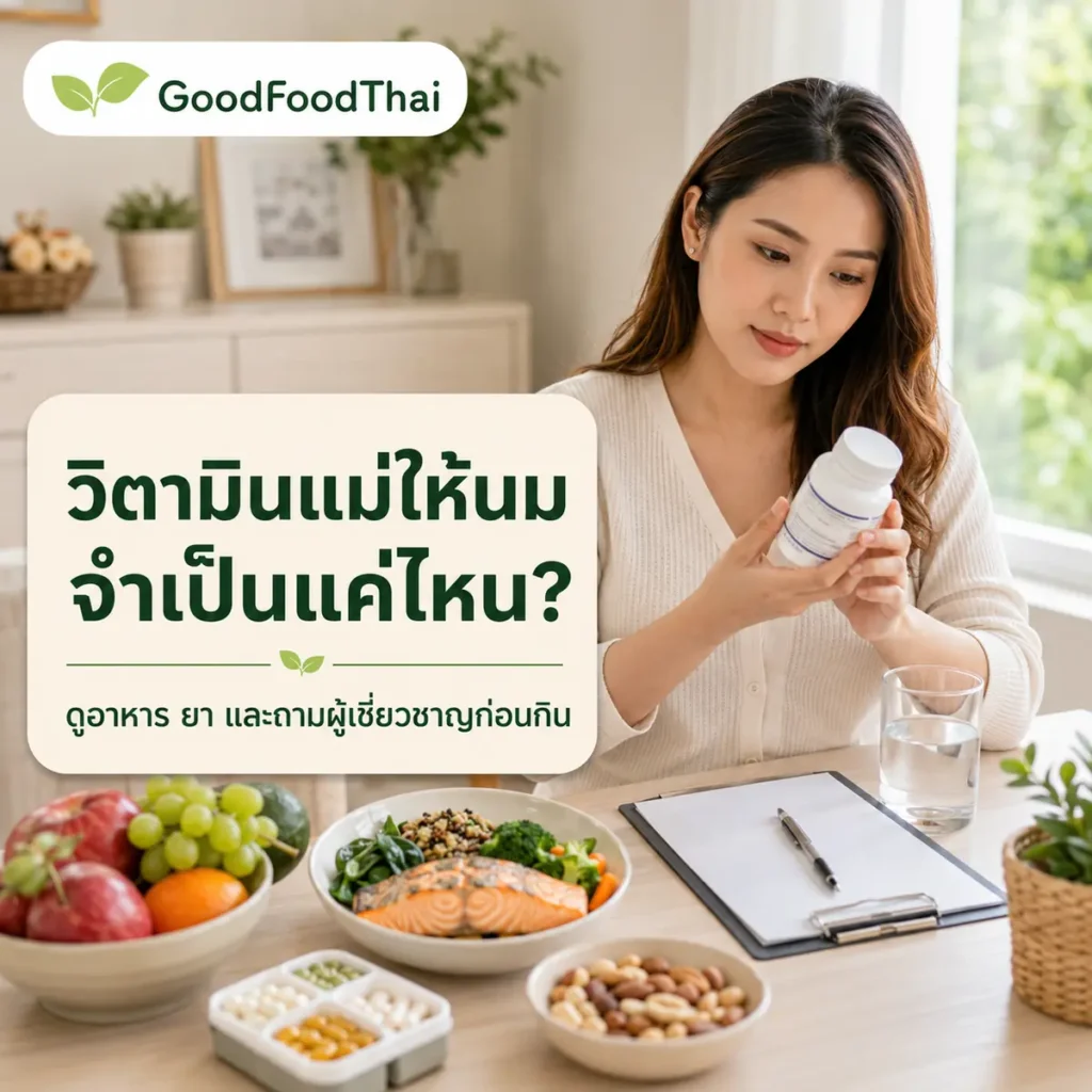 วิตามินเสริมสำหรับแม่ให้นม จำเป็นแค่ไหน และควรถามใครก่อนกิน