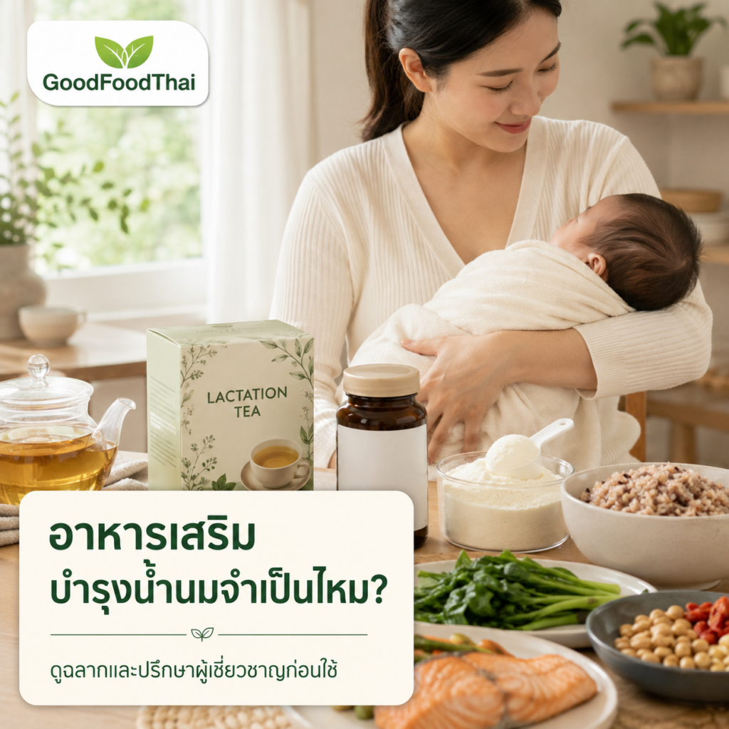 อาหารเสริมบำรุงน้ำนมจำเป็นไหม? ดูฉลากและปรึกษาผู้เชี่ยวชาญก่อนใช้ - GoodFoodThai