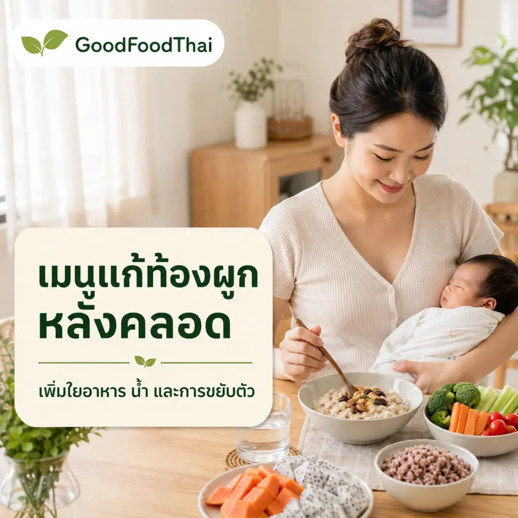 เมนูแก้ท้องผูกหลังคลอดสำหรับแม่ให้นม