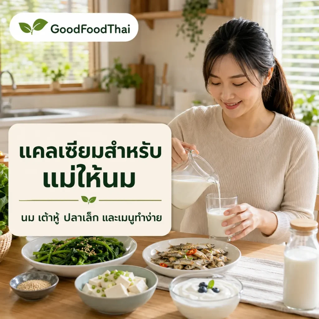 แคลเซียมสำหรับแม่ให้นม: นม เต้าหู้ ปลาเล็ก และเมนูที่ทำได้จริง