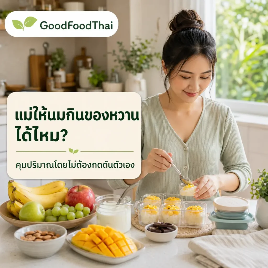 แม่ให้นมกินของหวานได้ไหม? วิธีคุมหวานโดยไม่เครียด