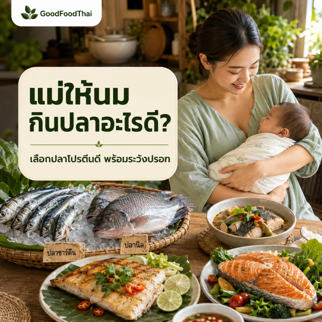 แม่ให้นมกินปลาอะไรดี? เลือกปลาโปรตีนดี พร้อมระวังปรอท - GoodFoodThai