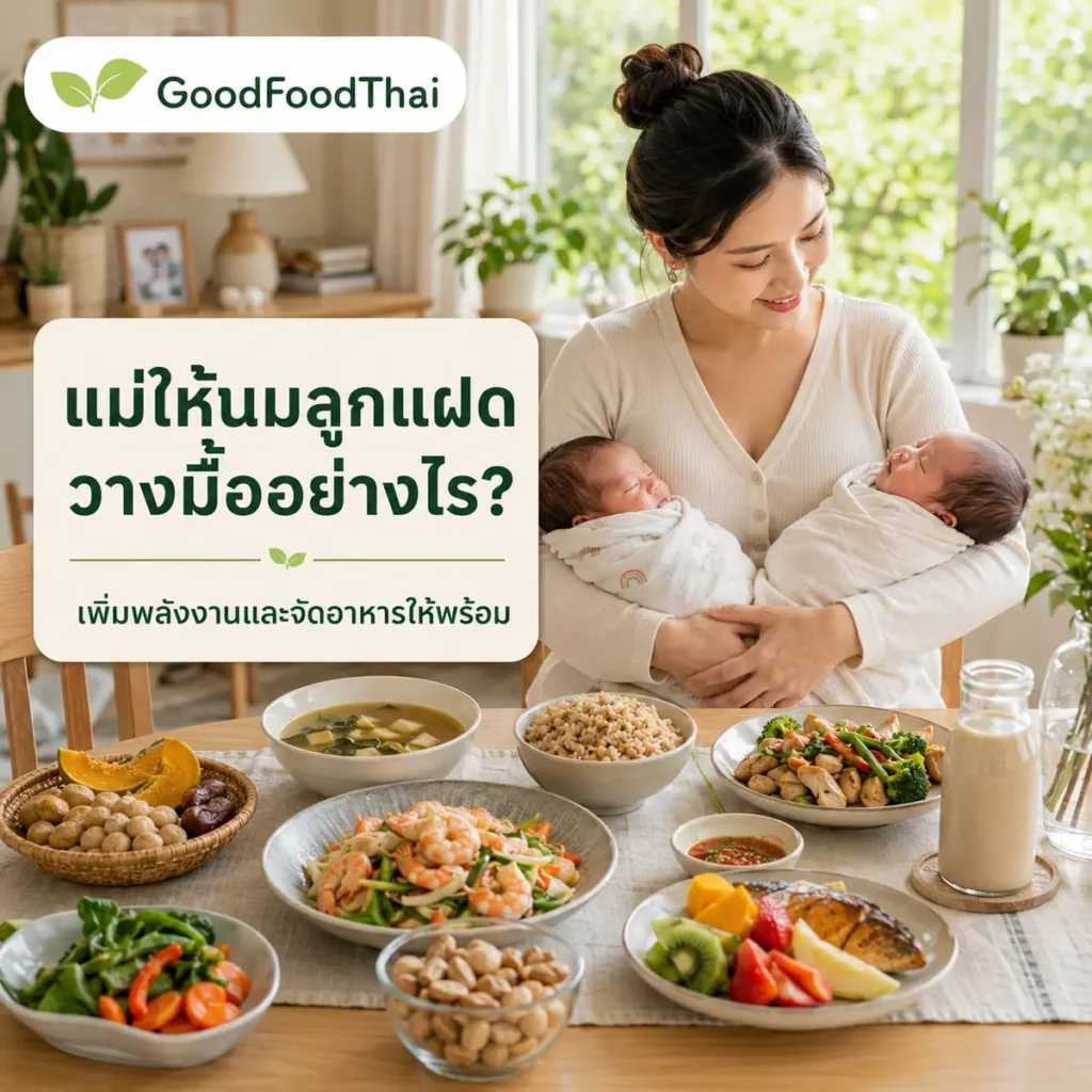 แม่ให้นมลูกแฝด ต้องวางมื้ออาหารอย่างไร